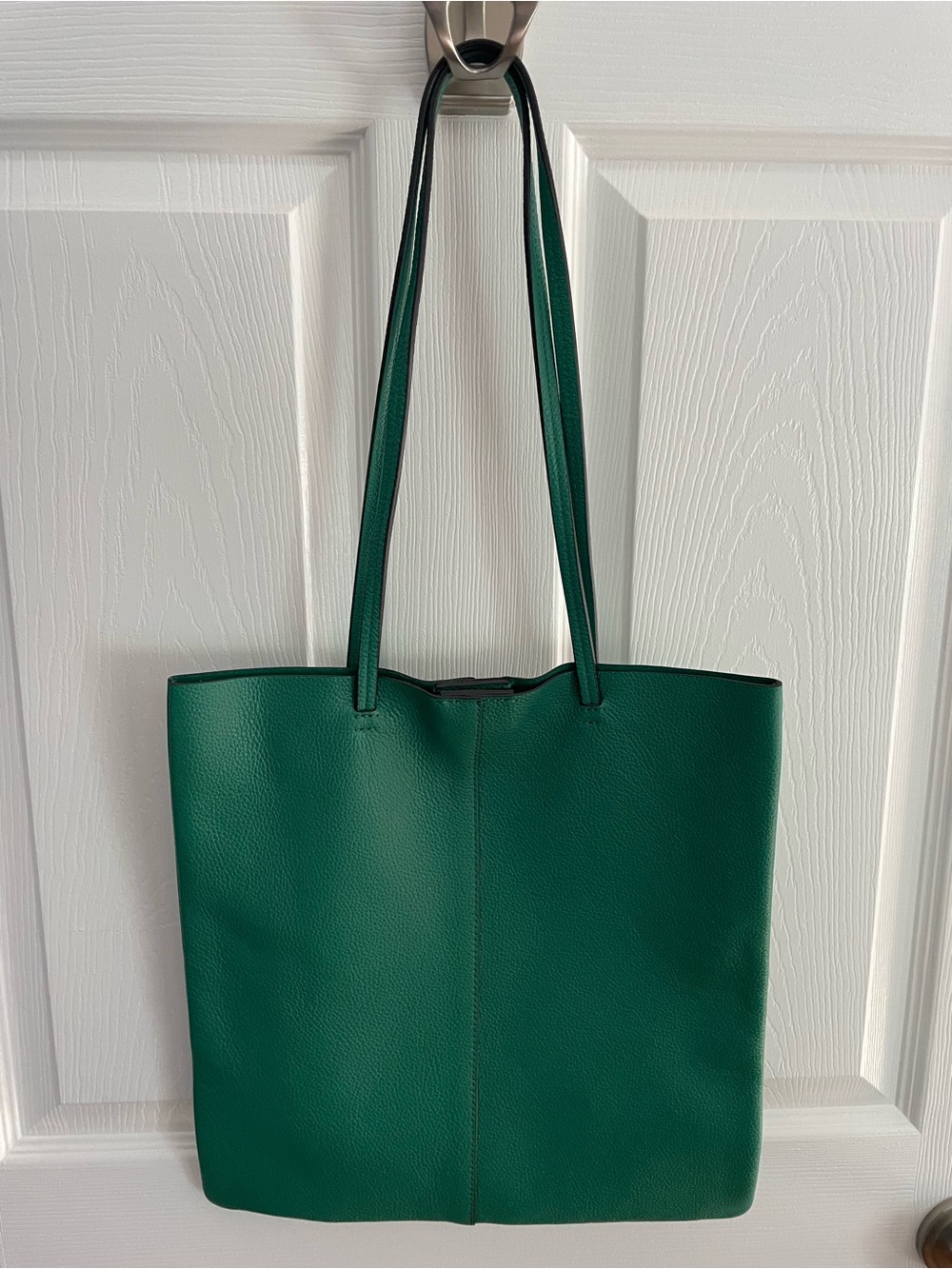 Banana Republic Green Leather Tote Bag